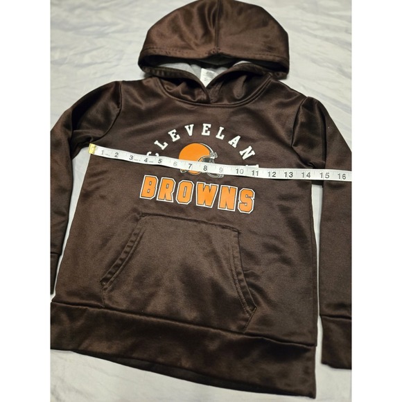 Cleveland Browns NFL Brown Child's Girls Hoodie‎ Size Small (6/6X) NEW - Picture 2 of 7
